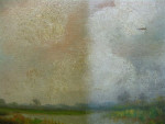 Vóór restauratie, schilderij landschap